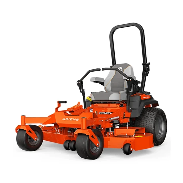 Ariens Zenith 991158 zero-turn mower in orange and black with lap bar controls and 60 in fabricated steel deck.